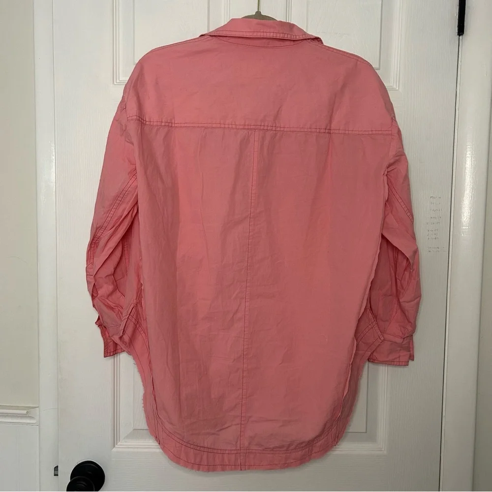 Free People Happy Hour Poplin Top